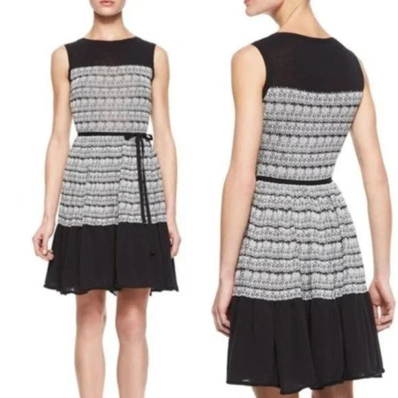 sachin and babi light blue dress Black Wild Flower Dress by RED Valentino